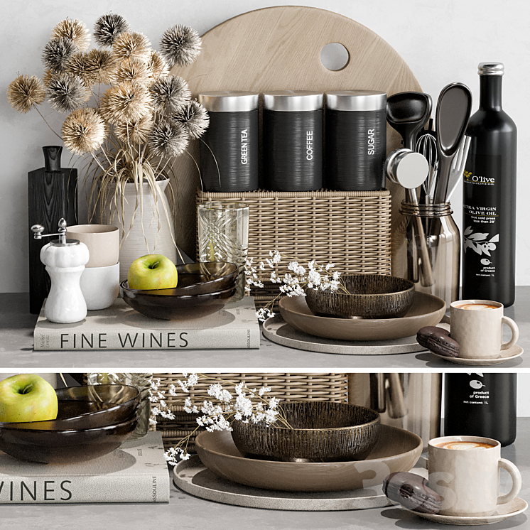 kitchen accessories 17 3DS Max Model - thumbnail 1