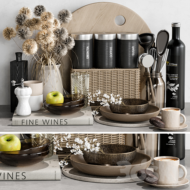 kitchen accessories 17 3DSMax File - thumbnail 1