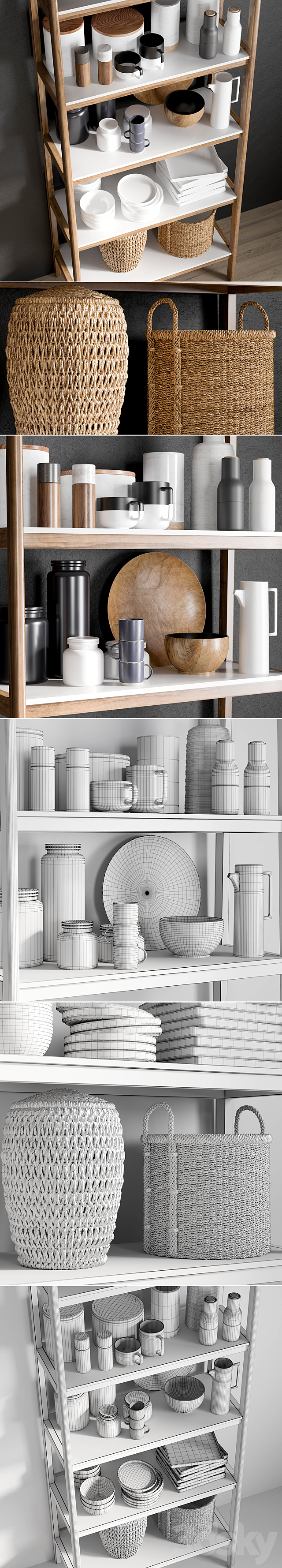 Kitchen Accessories 3 3DSMax File - thumbnail 2