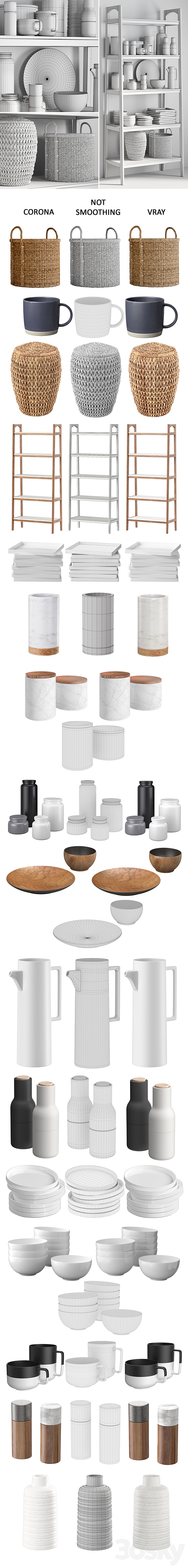 Kitchen Accessories 3 3DSMax File - thumbnail 3