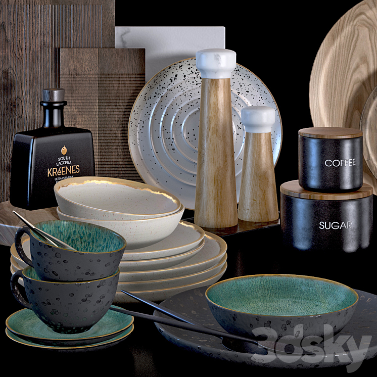 Kitchen accessories 3DS Max - thumbnail 2