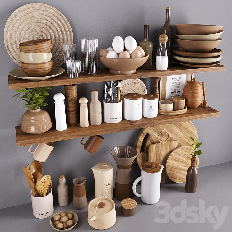 Kitchen accessories 3DS Max - thumbnail 2