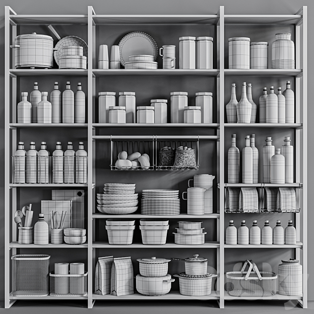 kitchen accessories-50 3DS Max Model - thumbnail 5