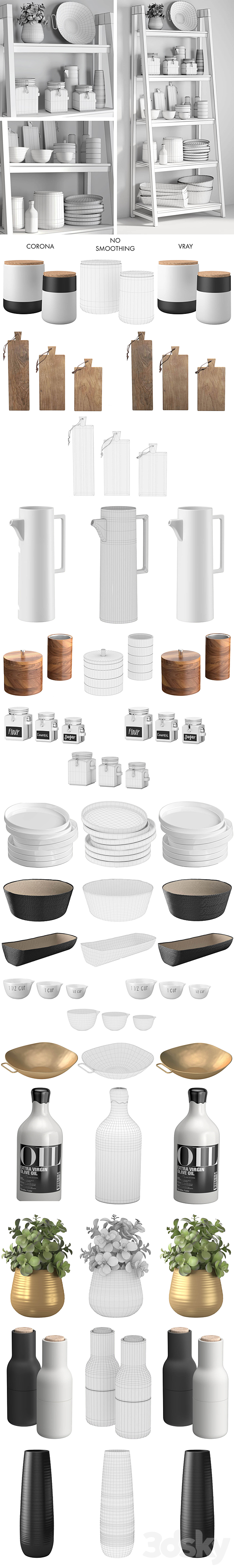 Kitchen Accessories 6 3DSMax File - thumbnail 3