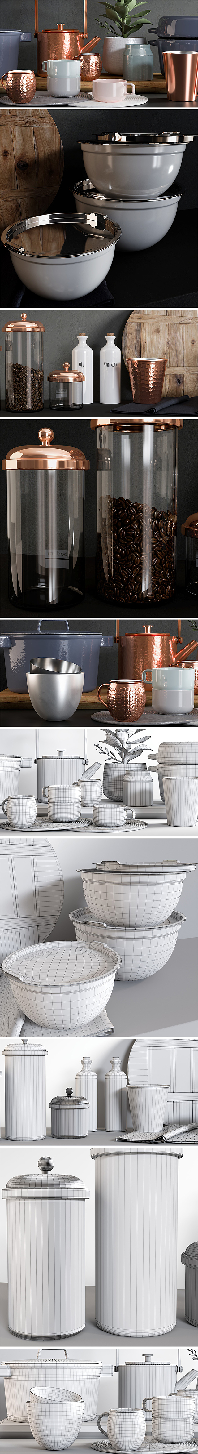 Kitchen Accessories 8 3DSMax File - thumbnail 2