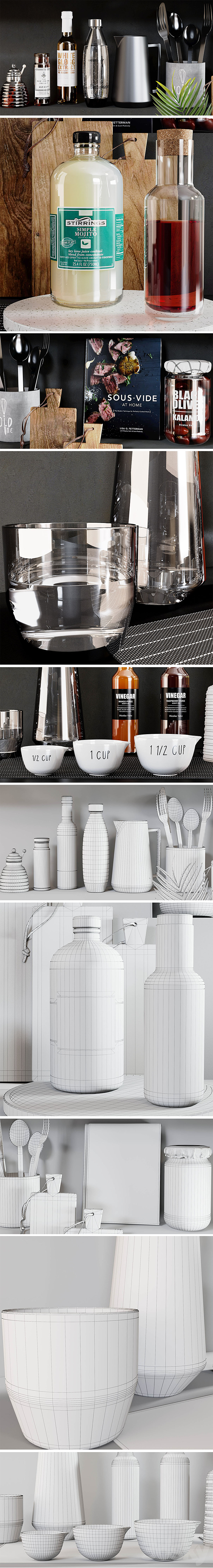 Kitchen Accessories 9 3DS Max - thumbnail 2