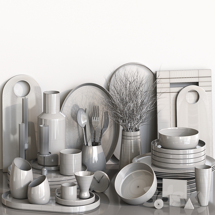 kitchen accessories RPM_05 3DS Max Model - thumbnail 2