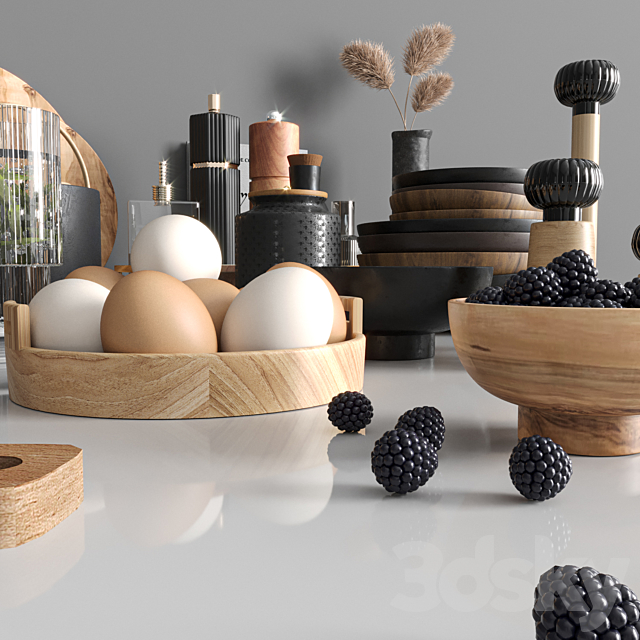 kitchen accessories007 3DS Max Model - thumbnail 4