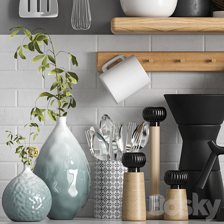 kitchen accessories009 3DS Max - thumbnail 2