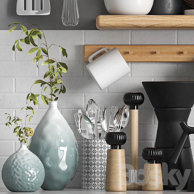 kitchen accessories009 3DS Max Model - thumbnail 2