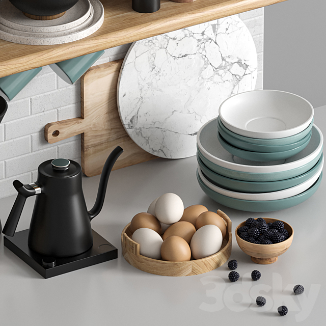 kitchen accessories009 3DS Max Model - thumbnail 3