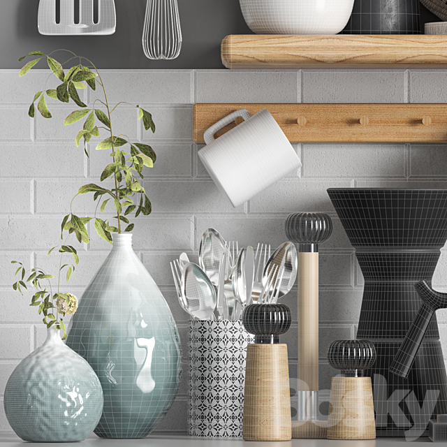 kitchen accessories009 3DS Max Model - thumbnail 4