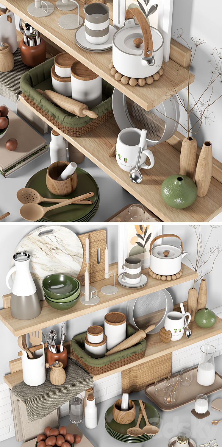 kitchen accessories01 3DS Max Model - thumbnail 2