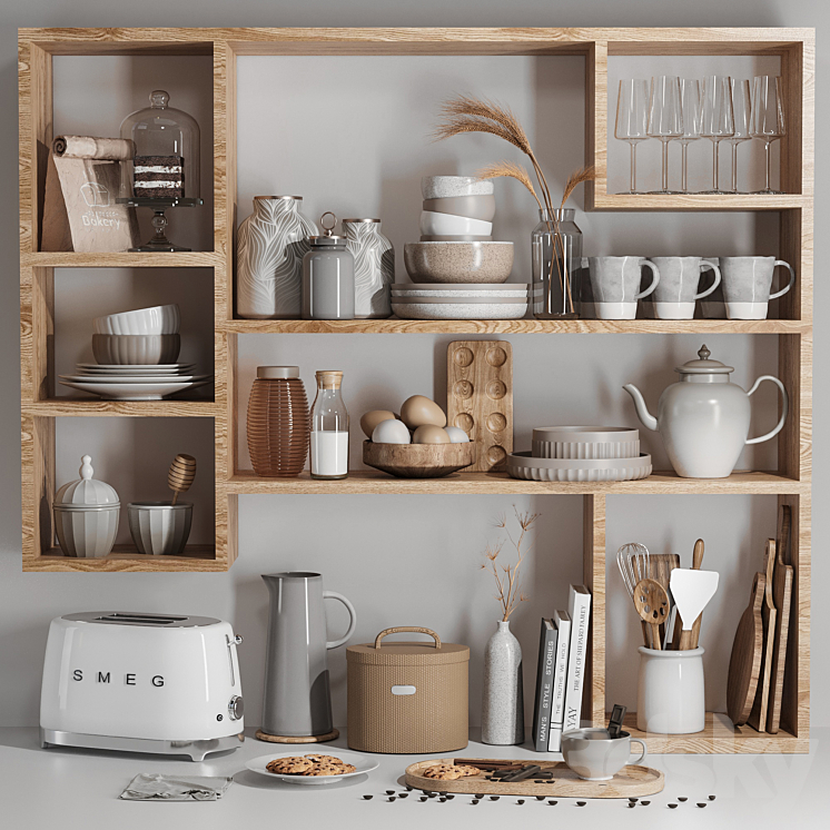 kitchen accessories010 3DS Max Model - thumbnail 1