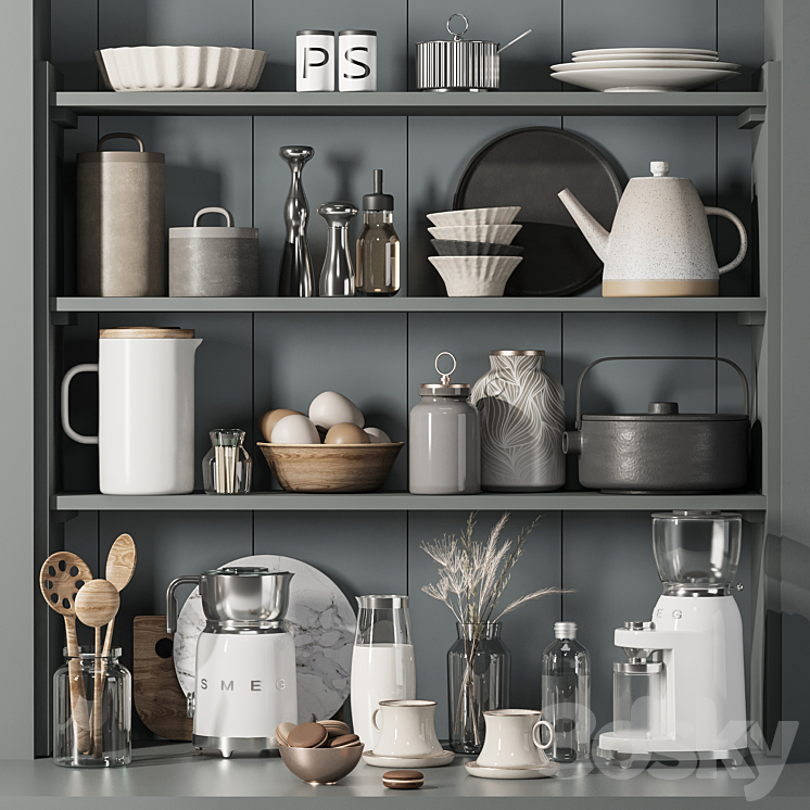 kitchen accessories011 3DS Max Model - thumbnail 1