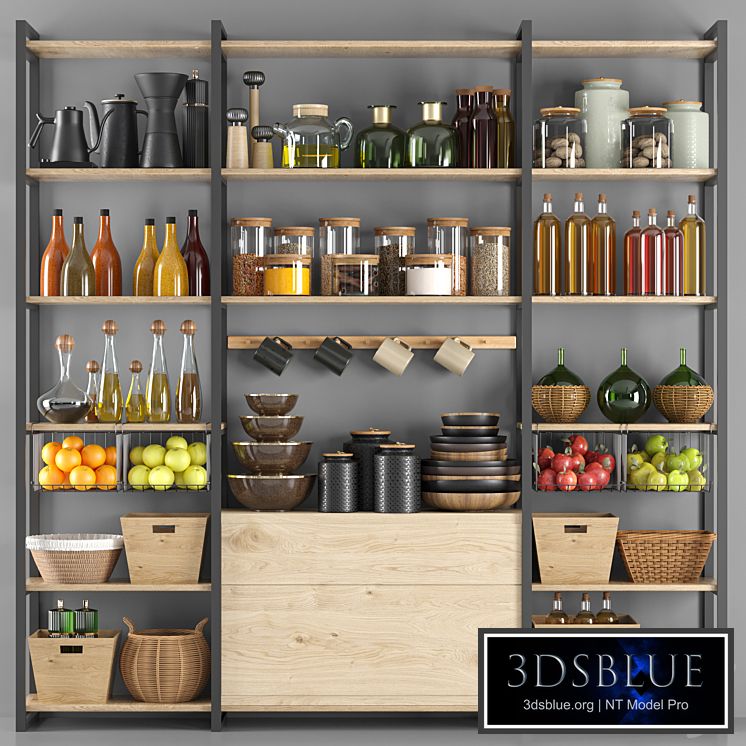 kitchen accessories012-pantry 3DS Max - thumbnail 3