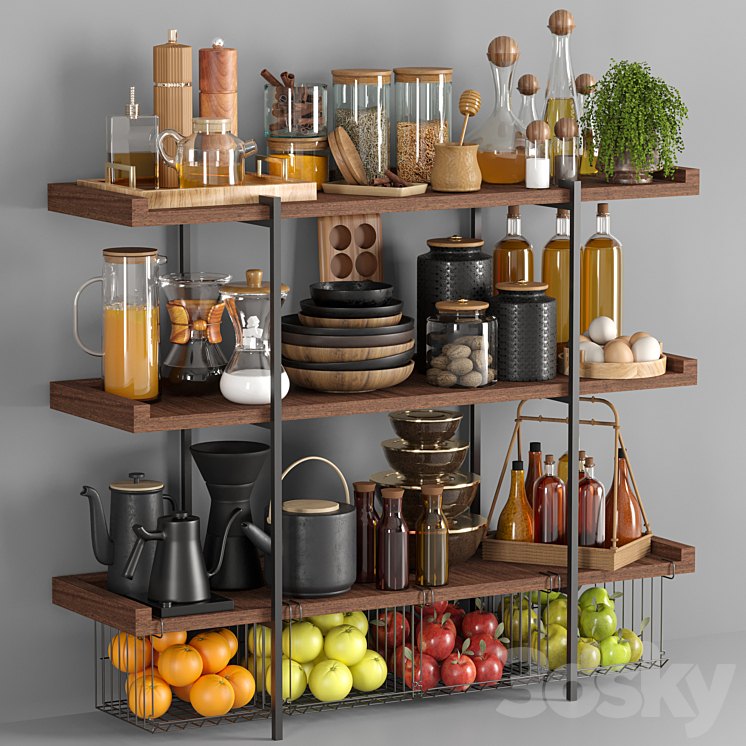 kitchen accessories013 3DS Max Model - thumbnail 1