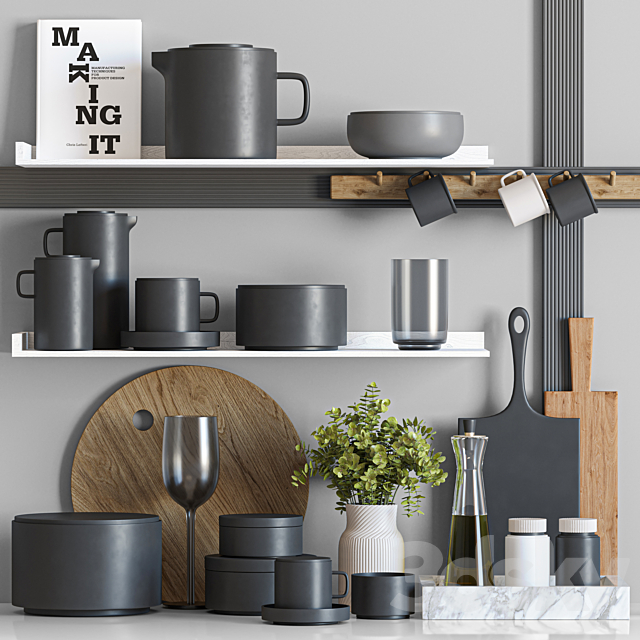 kitchen accessories018 3ds Max - thumbnail 1