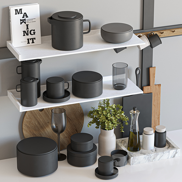 kitchen accessories018 3ds Max - thumbnail 2