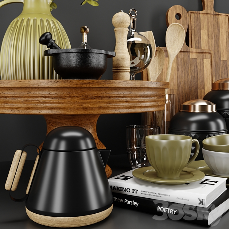 kitchen accessories02 3DS Max Model - thumbnail 2