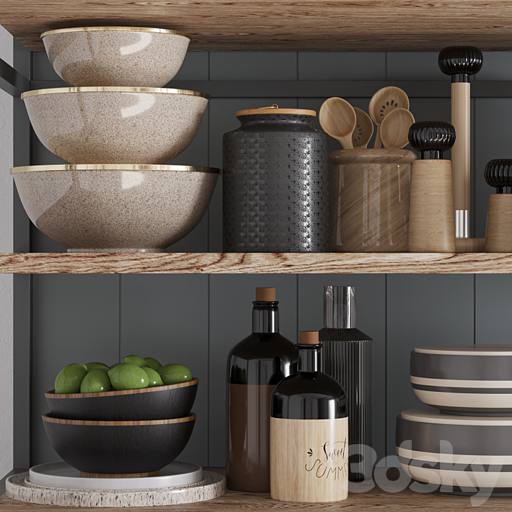 kitchen accessories026 3DS Max Model - thumbnail 2