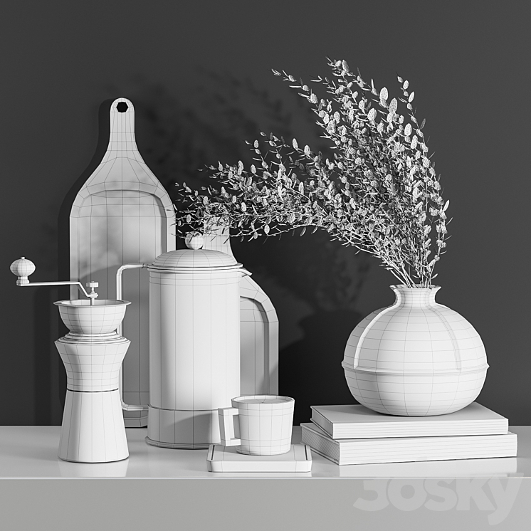 kitchen accessories029 3DS Max Model - thumbnail 2