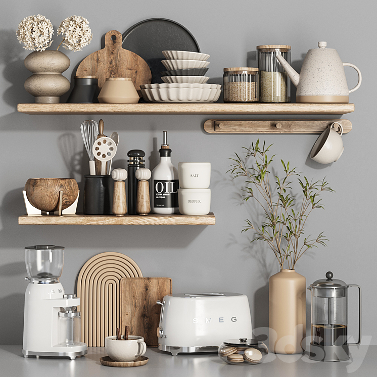 kitchen accessories037 3DS Max Model - thumbnail 1