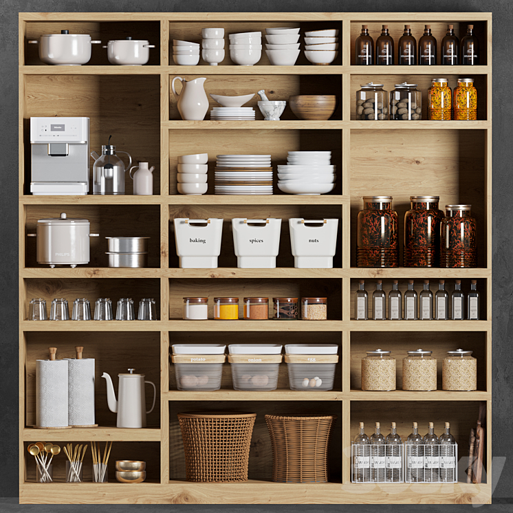 kitchen accessories037 3DS Max Model - thumbnail 1