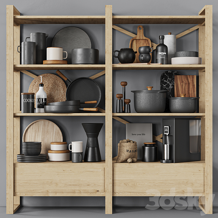 kitchen accessories045 3DS Max Model - thumbnail 1