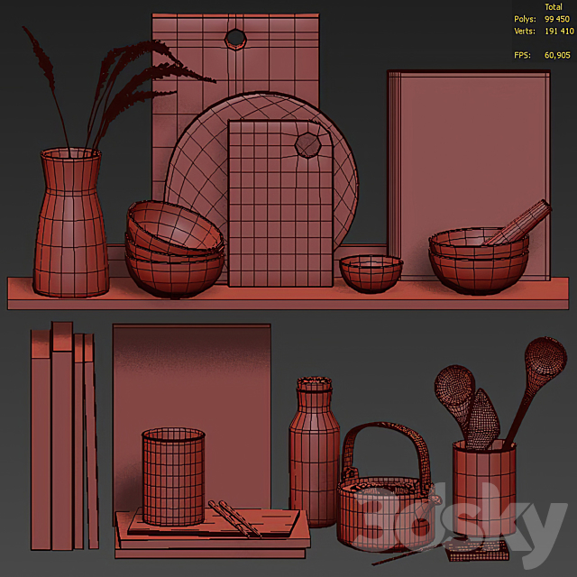 Kitchen Decor 02 3DSMax File - thumbnail 6