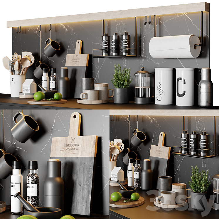 Kitchen decor 11 3DS Max - thumbnail 1