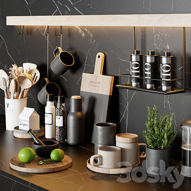 Kitchen decor 11 3DSMax File - thumbnail 4