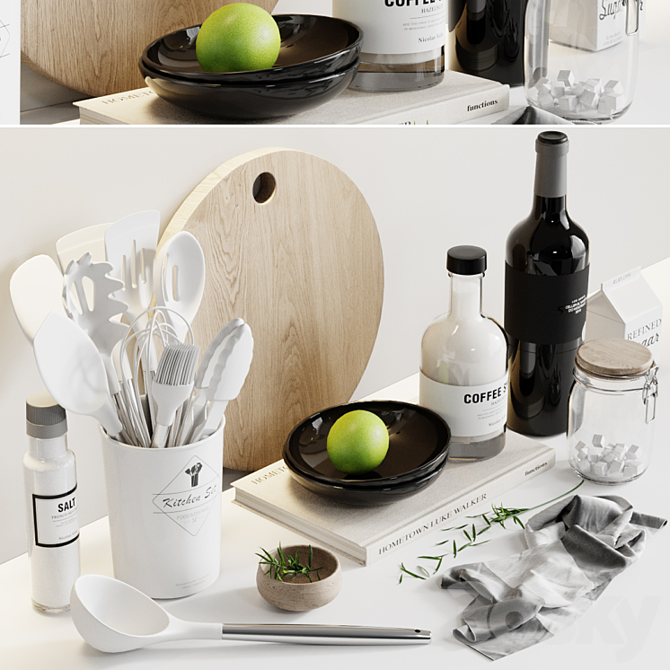 Kitchen decor 13 3DS Max Model - thumbnail 2