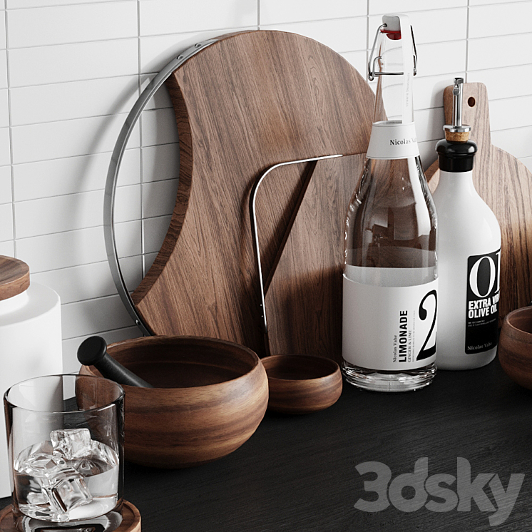 Kitchen decor 2 3DS Max - thumbnail 2