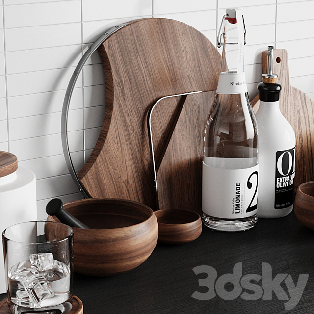 Kitchen decor 2 3DSMax File - thumbnail 2