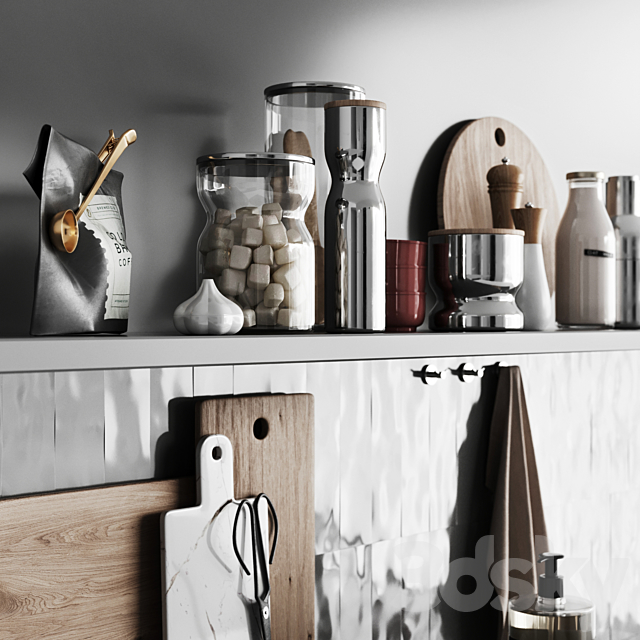 Kitchen decor 3 3DSMax File - thumbnail 3