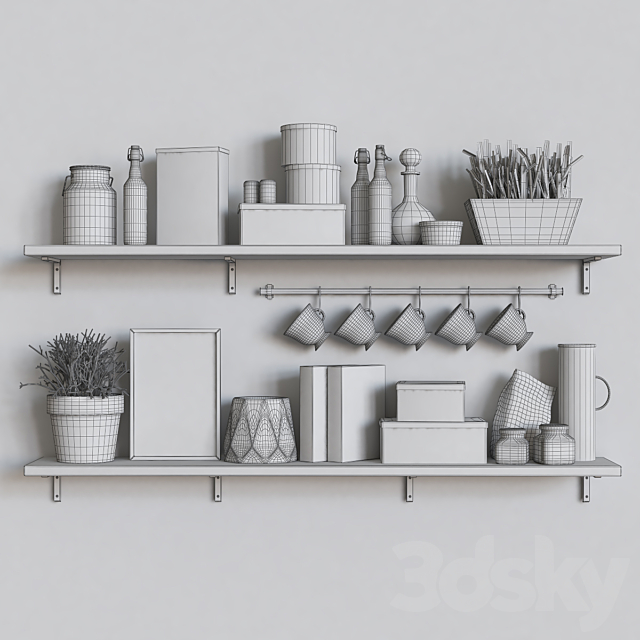 Kitchen decor 3DSMax File - thumbnail 3