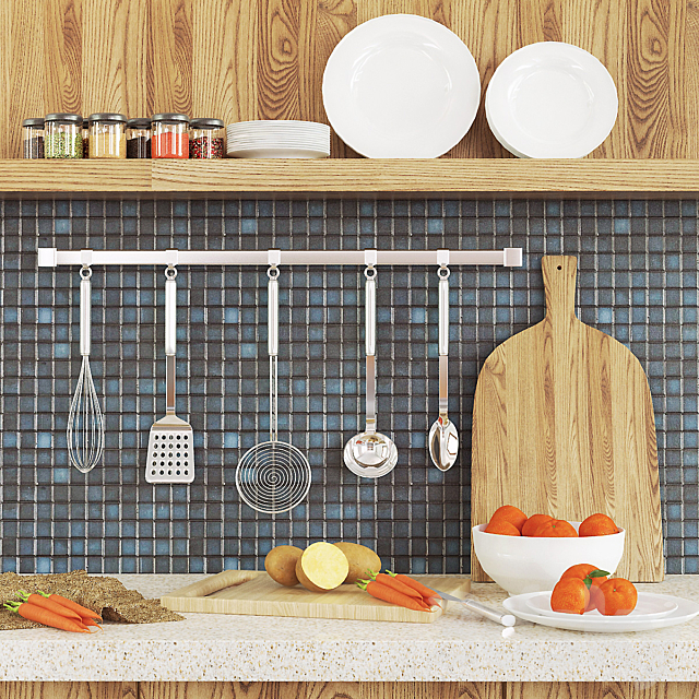 Kitchen decor 3DSMax File - thumbnail 1