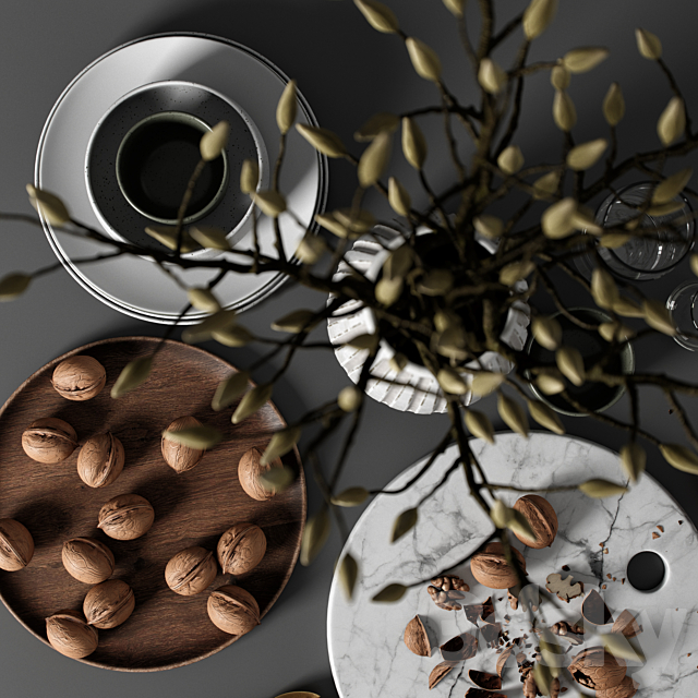 kitchen decor set 09 3DSMax File - thumbnail 3