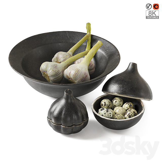 Kitchen decor set 3DSMax File - thumbnail 1