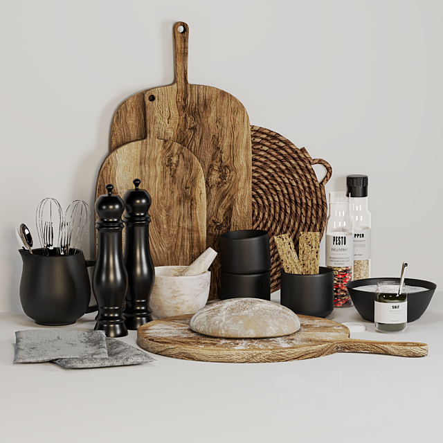 Kitchen Decor Set 3DSMax File - thumbnail 3