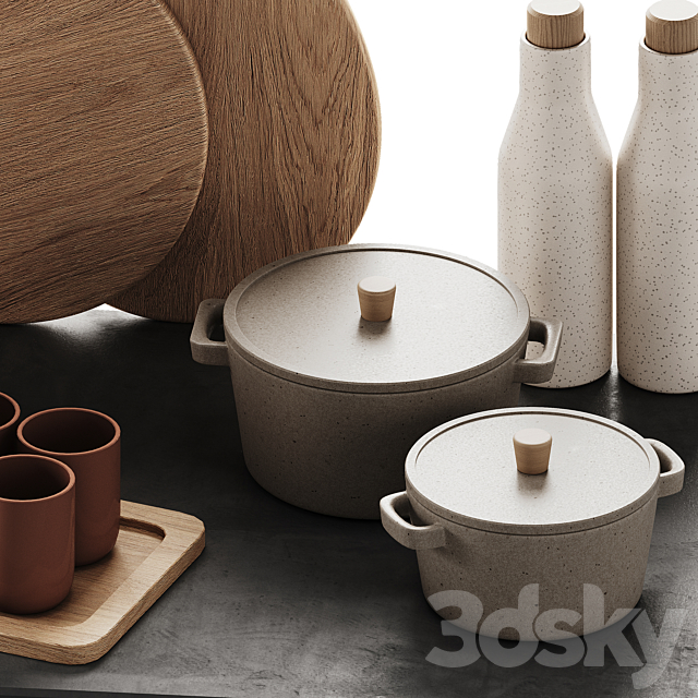 Kitchen decor_dishes_2 3ds Max - thumbnail 3