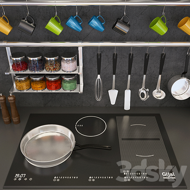 Kitchen Decoration Set – 3 3DSMax File - thumbnail 2