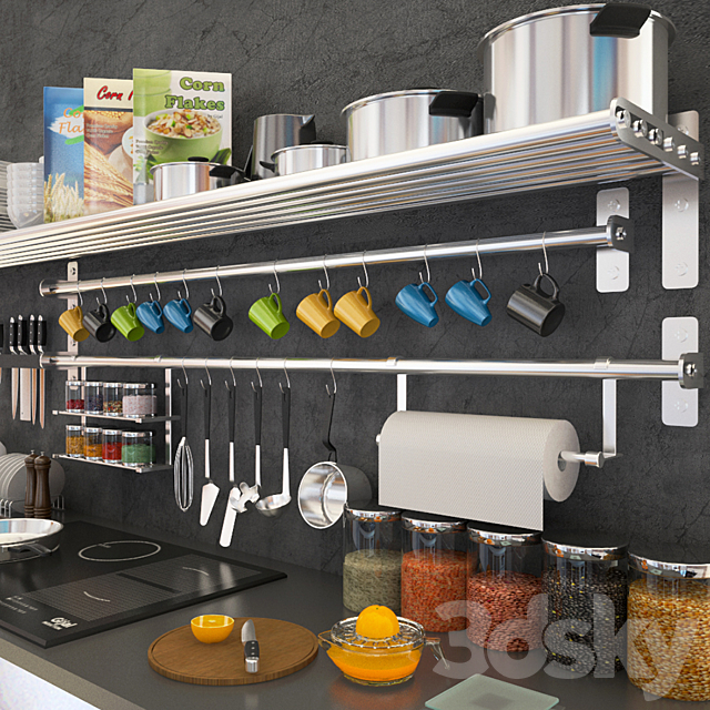 Kitchen Decoration Set – 3 3DSMax File - thumbnail 3