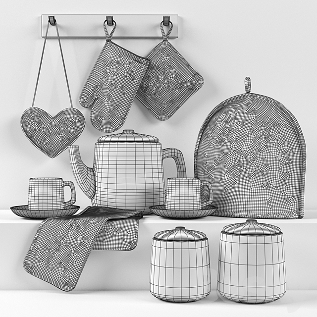 kitchen decoration set1 3DSMax File - thumbnail 2