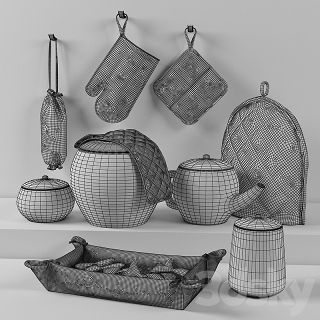 kitchen decoration set2 3DSMax File - thumbnail 2