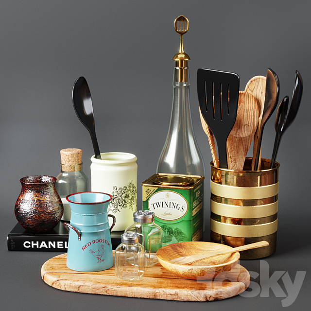 Kitchen Decorative set 032 3DSMax File - thumbnail 1