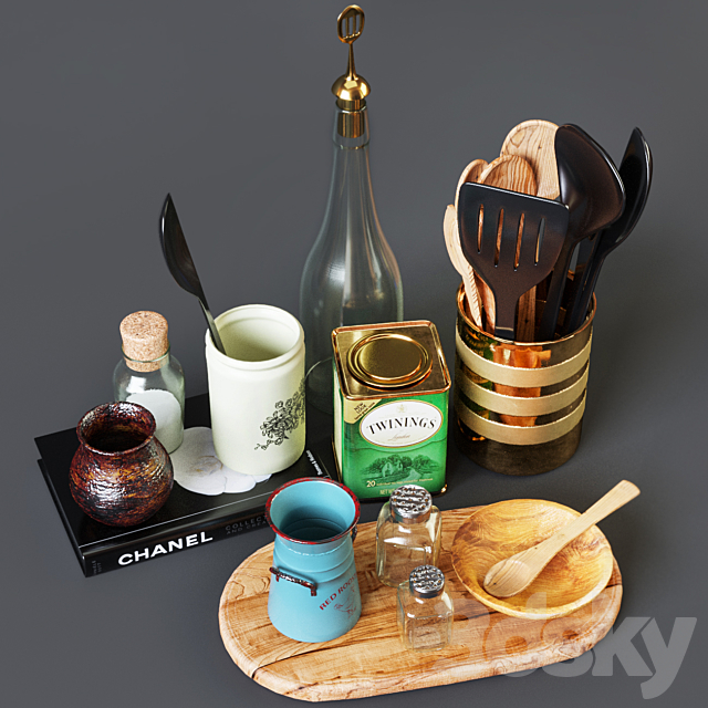 Kitchen Decorative set 032 3DSMax File - thumbnail 2