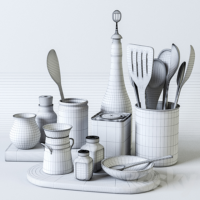 Kitchen Decorative set 032 3DSMax File - thumbnail 3