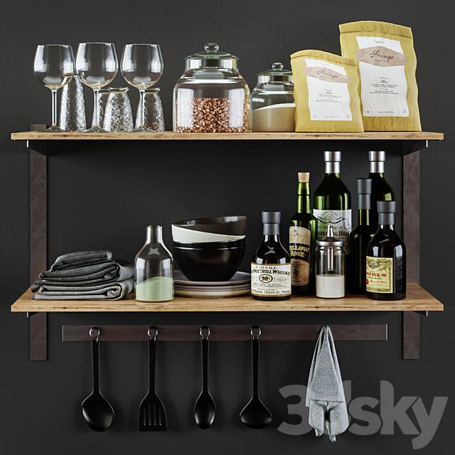 Kitchen Decorative set 033 3DSMax File - thumbnail 1